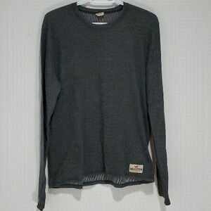 Hollister mediun grey long sleeve shirt
